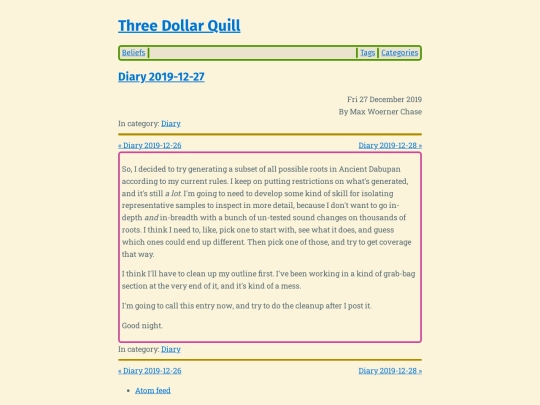 diary-2019-12-27 screenshot