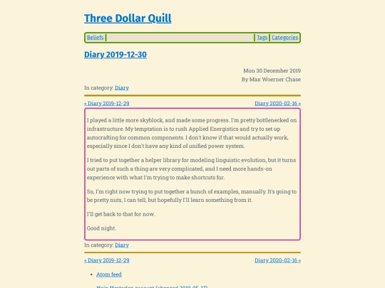 diary-2019-12-30 screenshot