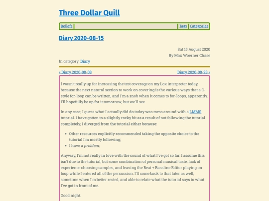 diary-2020-08-15 screenshot