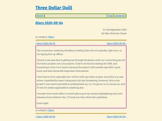diary-2020-09-04 screenshot