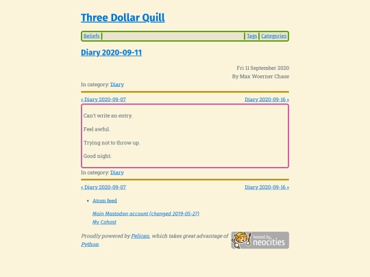 diary-2020-09-11 screenshot