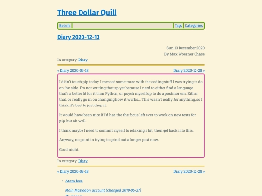 diary-2020-12-13 screenshot