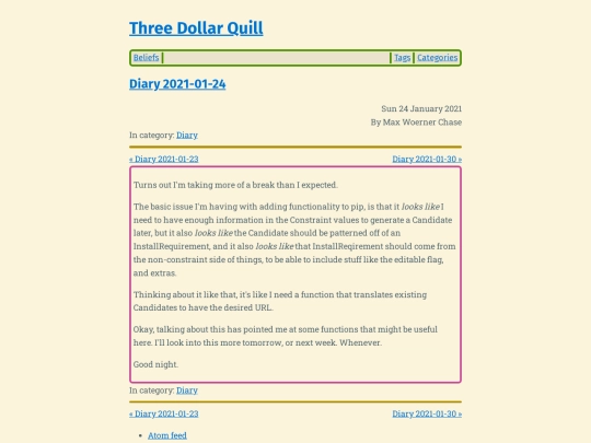 diary-2021-01-24 screenshot