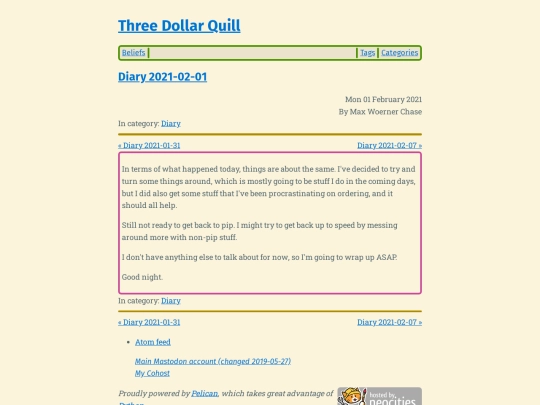 diary-2021-02-01 screenshot