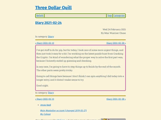 diary-2021-02-24 screenshot