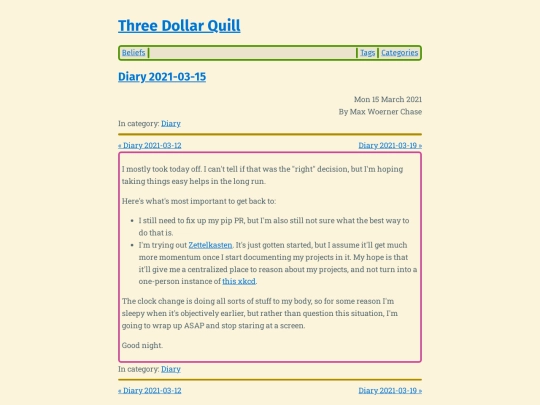 diary-2021-03-15 screenshot