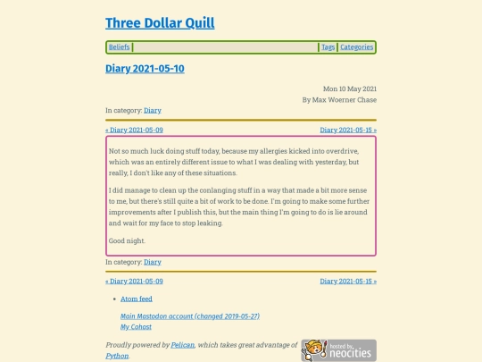 diary-2021-05-10 screenshot