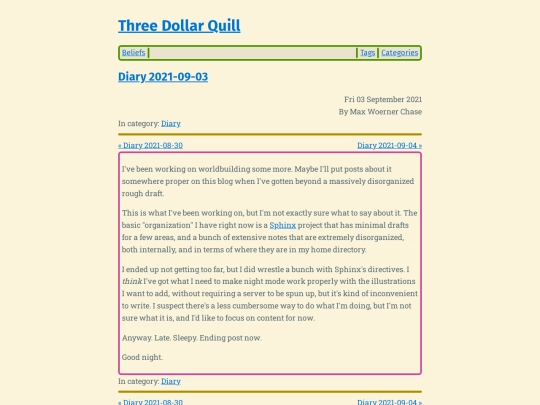 diary-2021-09-03 screenshot