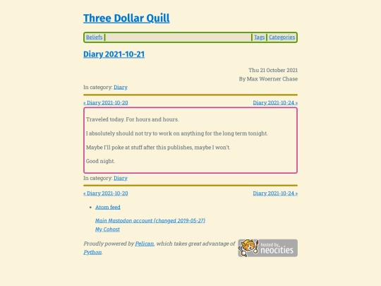 diary-2021-10-21 screenshot