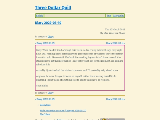 diary-2022-03-10 screenshot