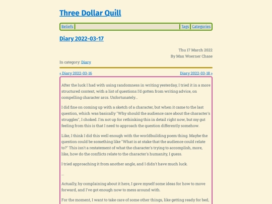 diary-2022-03-17 screenshot