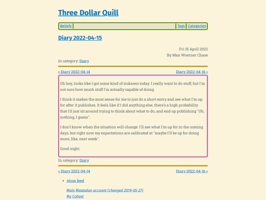 diary-2022-04-15 screenshot