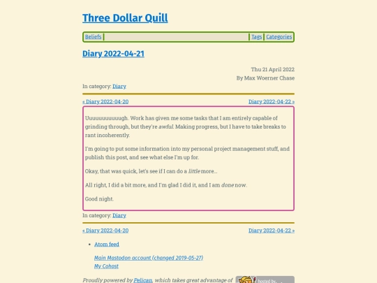diary-2022-04-21 screenshot