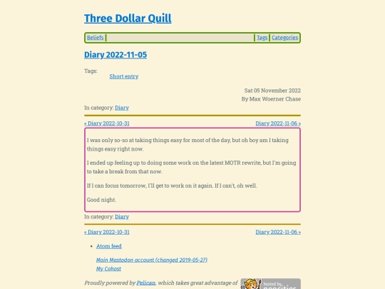 diary-2022-11-05 screenshot