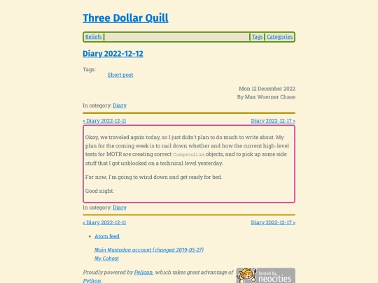 diary-2022-12-12 screenshot