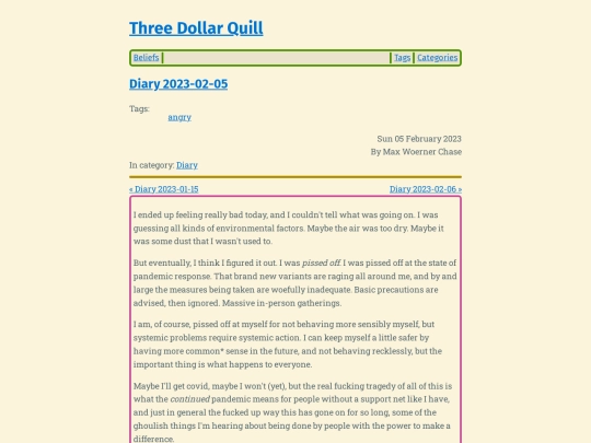 diary-2023-02-05 screenshot
