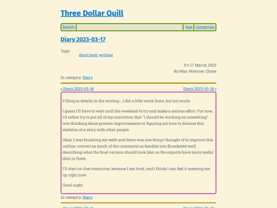 diary-2023-03-17 screenshot