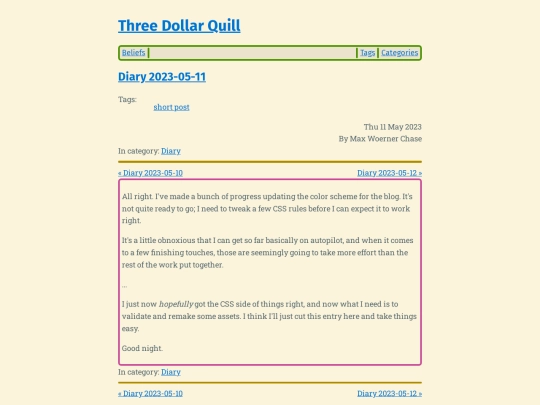 diary-2023-05-11 screenshot