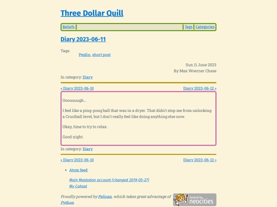 diary-2023-06-11 screenshot