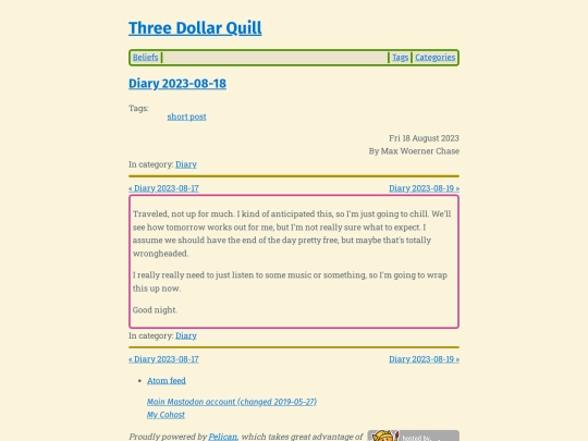 diary-2023-08-18 screenshot