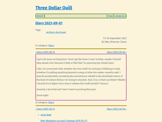 diary-2023-09-01 screenshot