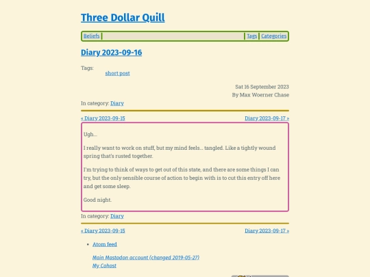 diary-2023-09-16 screenshot