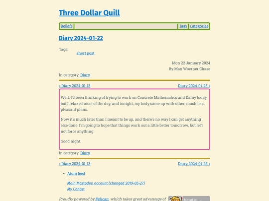 diary-2024-01-22 screenshot