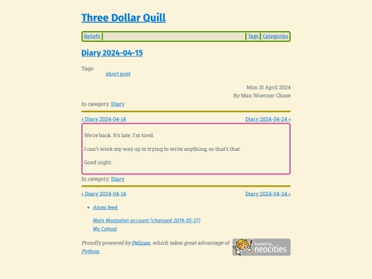 diary-2024-04-15 screenshot