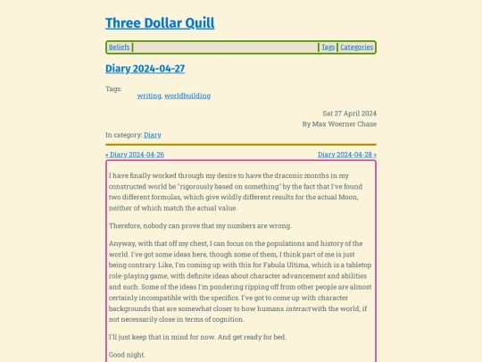 diary-2024-04-27 screenshot