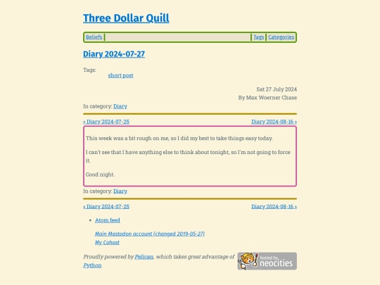 diary-2024-07-27 screenshot