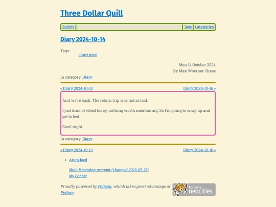 diary-2024-10-14 screenshot