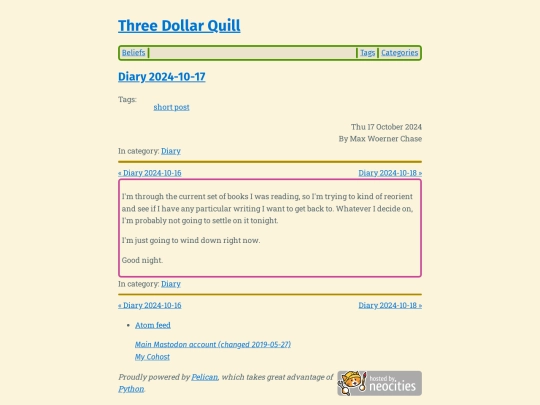 diary-2024-10-17 screenshot