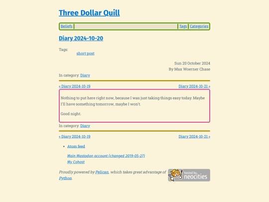 diary-2024-10-20 screenshot