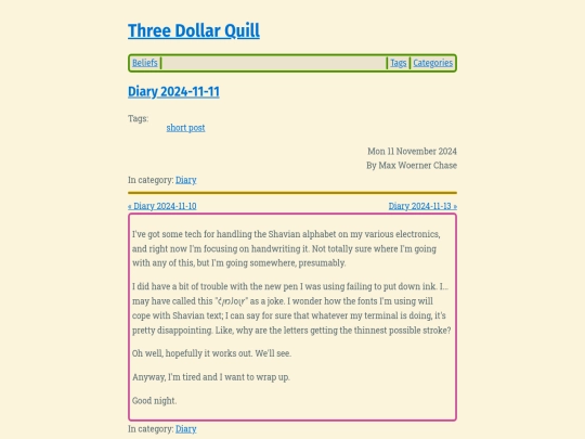diary-2024-11-11 screenshot