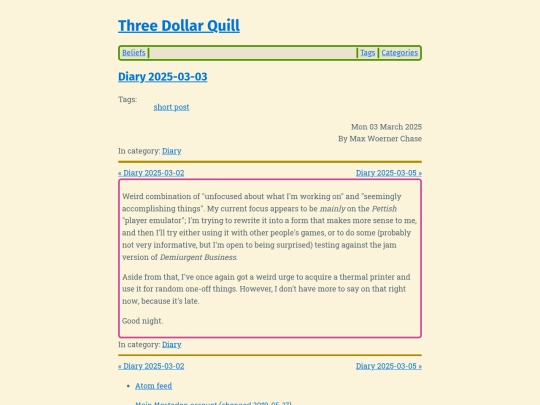 diary-2025-03-03 screenshot