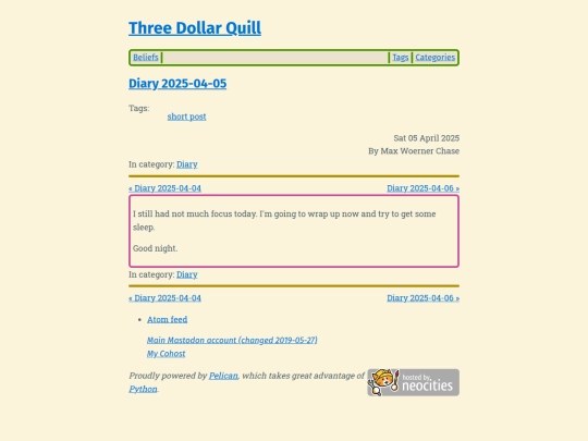 diary-2025-04-05 screenshot