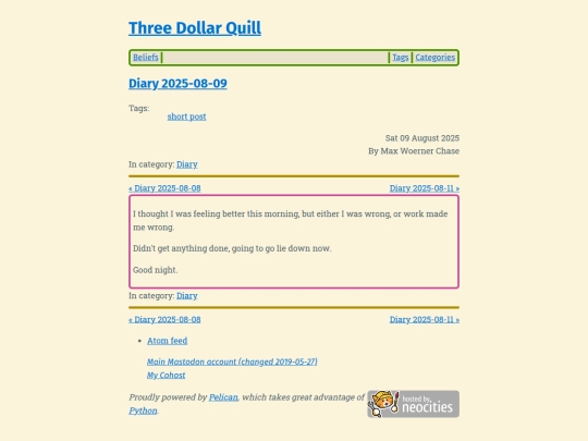 diary-2025-08-09 screenshot
