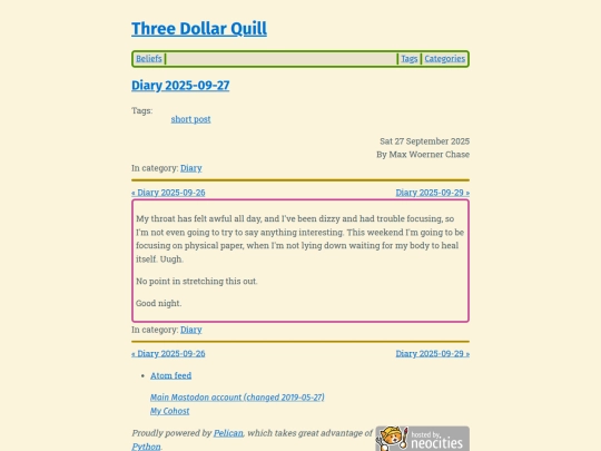 diary-2025-09-27 screenshot