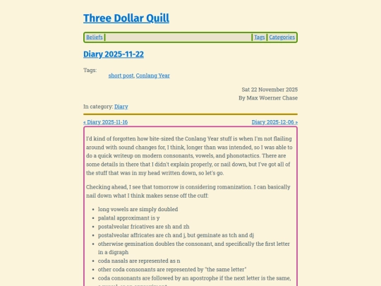 diary-2025-11-22 screenshot