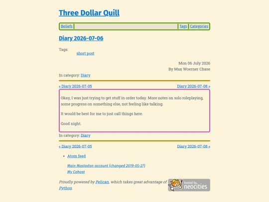 diary-2026-07-06 screenshot