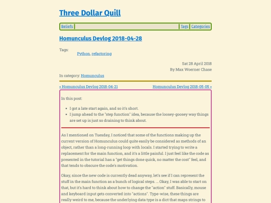 homunculus-devlog-2018-04-28 screenshot