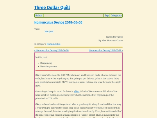 homunculus-devlog-2018-05-05 screenshot