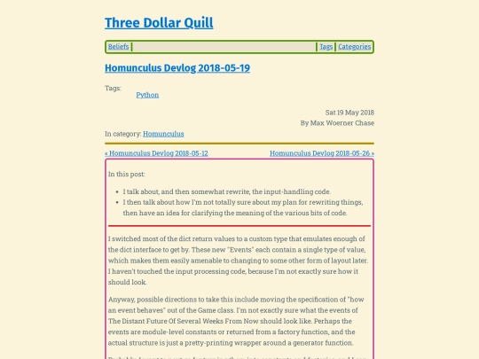 homunculus-devlog-2018-05-19 screenshot