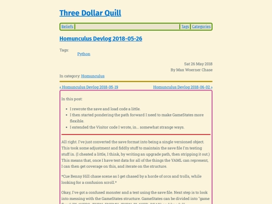 homunculus-devlog-2018-05-26 screenshot
