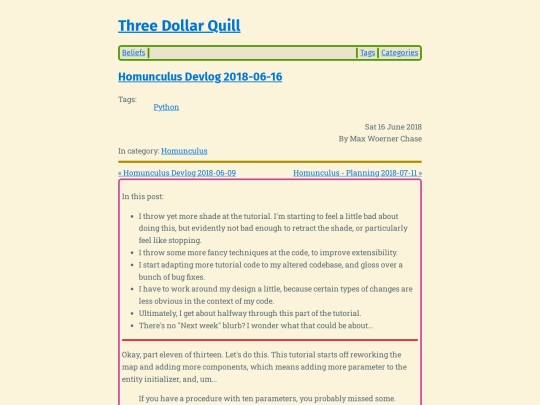 homunculus-devlog-2018-06-16 screenshot