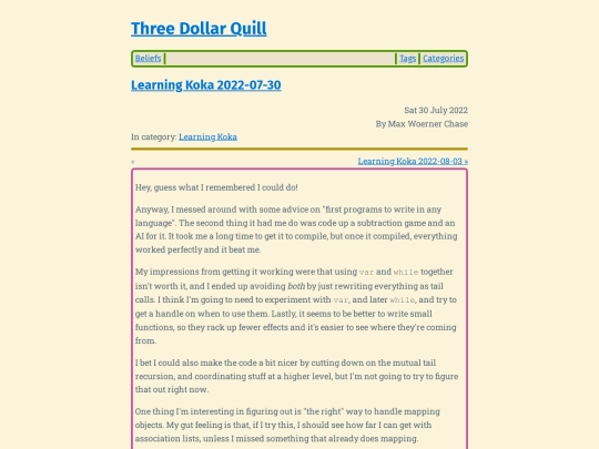 learning-koka-2022-07-30 screenshot