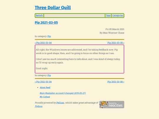 pip-2021-03-05 screenshot