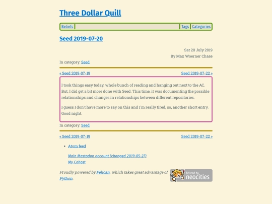 seed-2019-07-20 screenshot