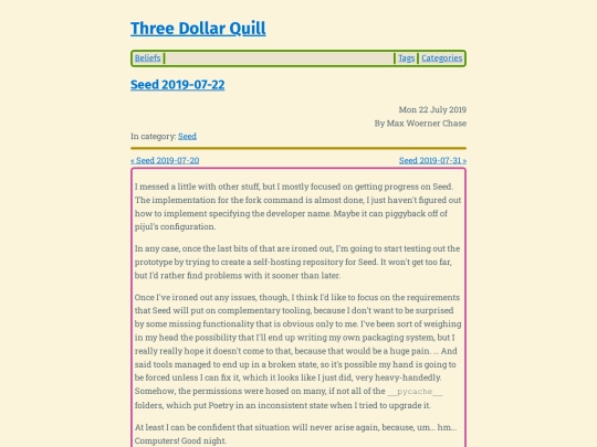 seed-2019-07-22 screenshot