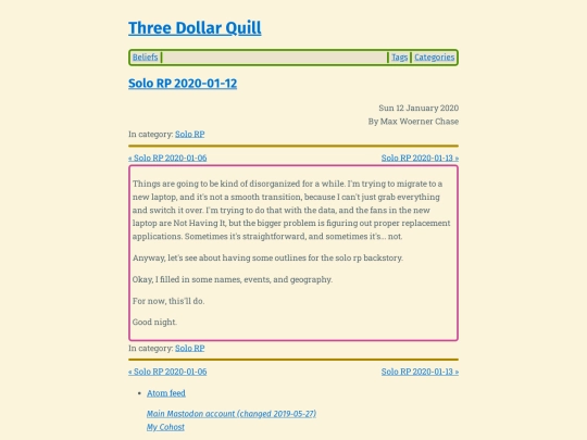 solo-rp-2020-01-12 screenshot